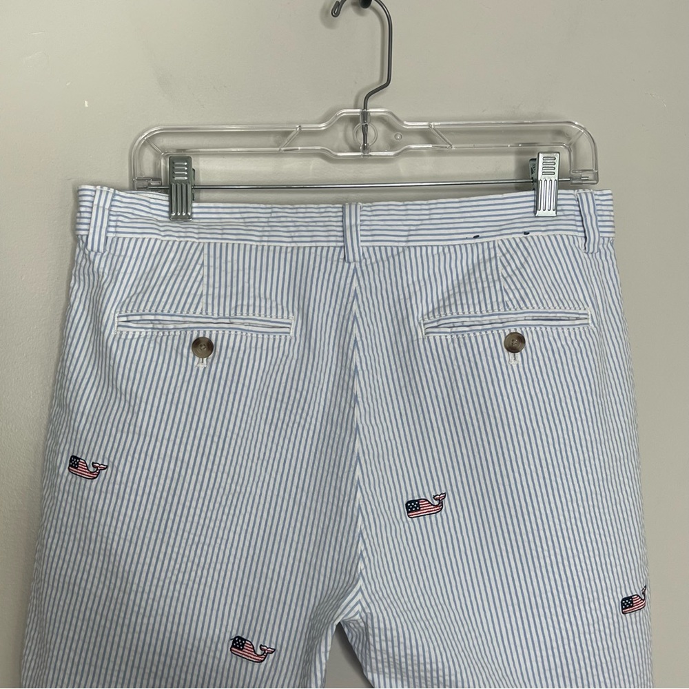 Vineyard Vines Men’s Seersucker Patriotic American Flag Breaker Short Size 32 - Picture 9 of 14